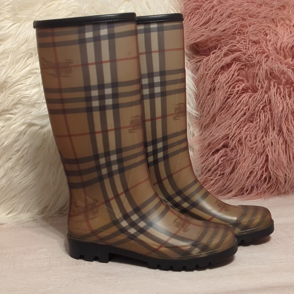 Burberry Rain Boots - Picture 1 of 9